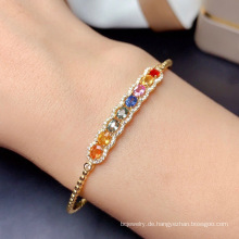 Shangjie OEM Bunte Armbänder Kupfermädchen Strassstrinzige Mama Armband Schmuck Frauen Armband